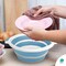 Collapsible Wash Basin 14.6 x 10.6 x 11 Blue Silicone Collapsible Tub for Sink with Lid Portable Dish Tub Basin Compact Collapsible Sink Camping Collapsible Dish Pan for Outdoor